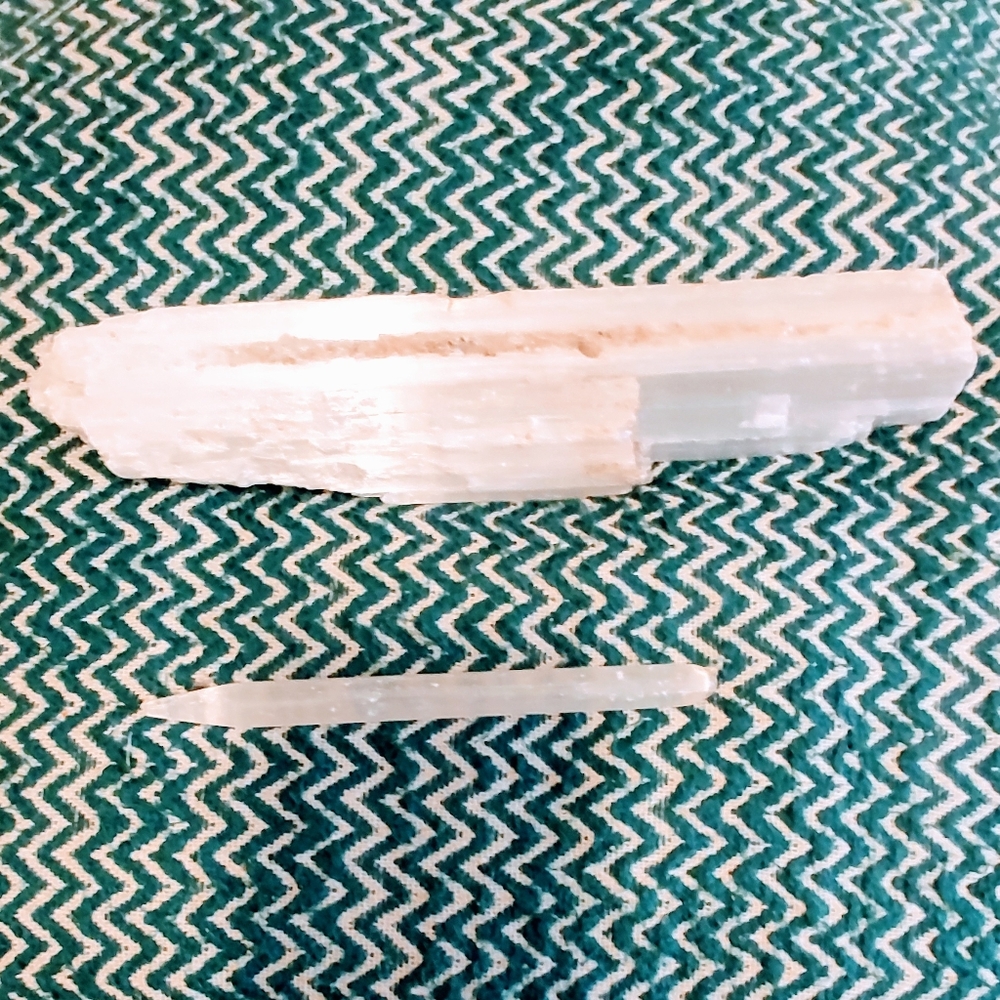 Selenite Crystal Wands 10” & 6"